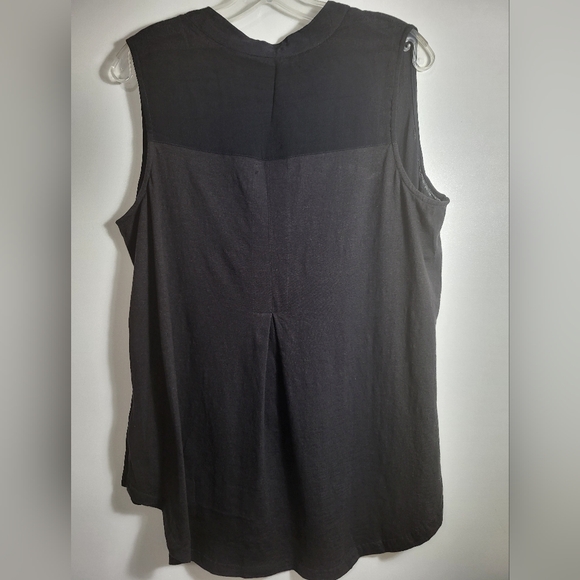 Anthropology's Porridge crepe sleeveless top women's L #2732 - Picture 5 of 5